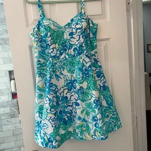 Lilly Pulitzer Ardleigh dress blue and white floral